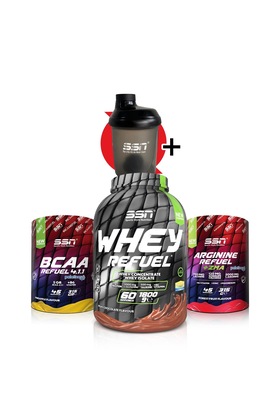 مجموعة النمو 3 - إعادة تعبئة النبيذ، مسحوق الأرجينين ومستلزمات Bcaa