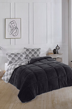 Einzelbett - Kinder-Luxus-Wellsoft-Steppdecke, doppelseitig mit Kissenbezug, 135 x 200 cm