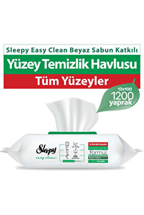 Easy Clean Yüzey Tem. Havlusu 100 x12 Adet