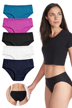 , Жіночі трусики CottonFeel Basic Slip, дихаючий комфорт (пакет з 5 штук)