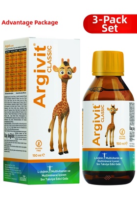 L-Arginine, Multivitamin and Multimineral Syrup 150 ml - Natural Orange and Vanilla Flavor