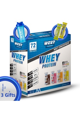 مسحوق بروتين العنب 72 هيكل في صندوق 4 نكهات - شاكر