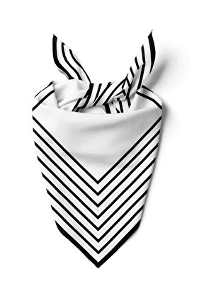 MODABUTİK ÇİZGİLİ BANDANA 55x55