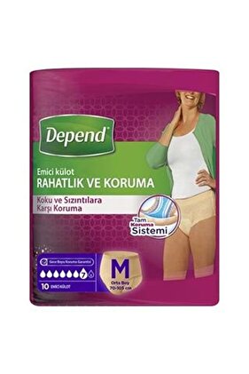 Emici Külot Kadın Orta Boy 10 Lu