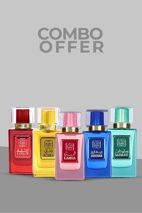 Special Combo(Lamsa, Bushra, Burhan, Sadaat and Laeqa ) | 30ml each | Pack of 5 |for Men&Women