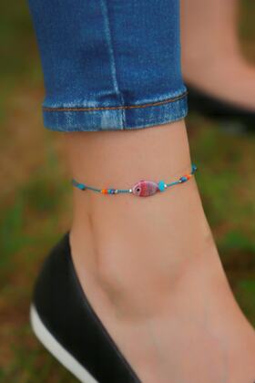 Ipli Murano Camı Balık Halhal