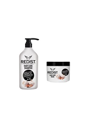 Pachet crestere si regenerare Redist: Sampon cu usturoi 1L + Masca cu usturoi 475 ml