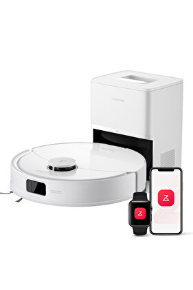 Q8 Max Pro Plus Akıllı Robot Süpürge Beyaz