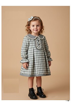 فستان أطفال من التريكو المصنوع من مواد صديقة للبيئة