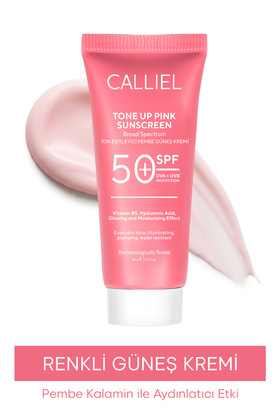 Ton Eşitleyici , Aydınlatıcı Spf 50+ Renkli Güneş Kremi Glutatyon, Hyaluronik Asit Etkili 50 ml