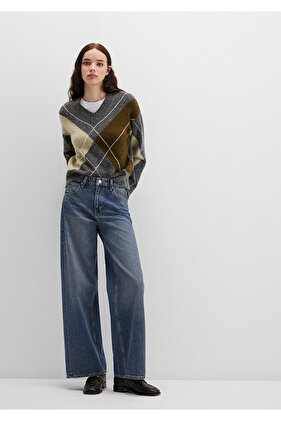 Siena Iconic Puslu Indigo Mavisi Jean Pantolon 1010763-88582