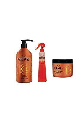 hydration package: Argan oil shampoo 1l, Biphasic conditioner 400 ml, argan mask 475ml
