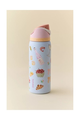 （PicnicPrep 32Oz 945mL）Insulated Stainless Steel Water Bottle with Straw, 32 oz