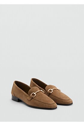 Süet tokalı mokasen