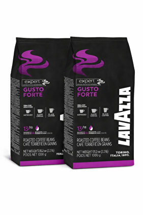 Set 2 piese cafea boabe Gusto Forte, 1 Kg