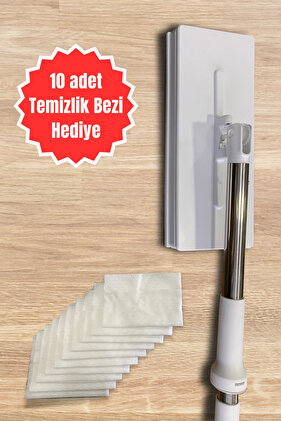 Otomatik Temizlik Seti, 10 Bezli Akıllı Mop ve Yengeç Tasarım