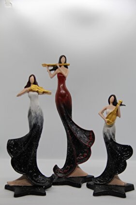 Müzisyen Kızlar Üçlü Set