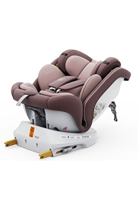 Κάθισμα αυτοκινήτου Twt Plus Isize LightPurple Isofix Περιστρεφόμενο 360° Θέση ύπνου 165 μοίρες 40-150 εκ.