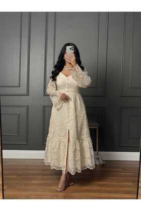 فستان دانتيل بيج