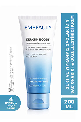 Keratin Boost Onarıcı Dolgunlaştırıcı Saç Bakım Kremi 200 ml