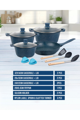 12-piece Chef Pride Die-Cast Aluminum Cookware Set- RF12488 Assorted Colors Sets