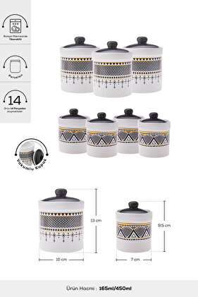 Globe 7'li Vakumlu Kapaklı Baharat Takımı