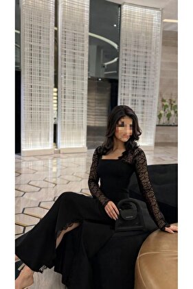 فستان سهرة أسود