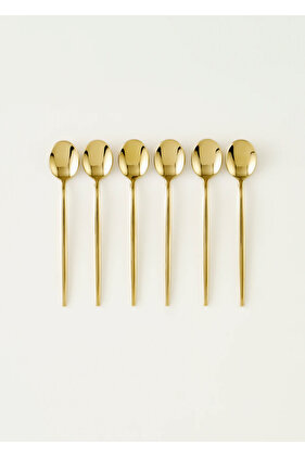 Siena Set of 6 Tea Spoons Gold