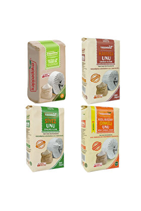 Un Serisi 4kg (SİYEZ UNU, FORM UNU, DİNKEL(SPELT) Unu, Kavılca Unu)
