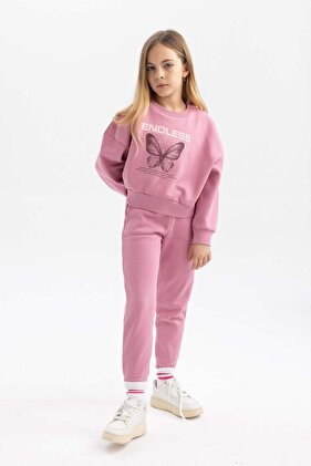 Girl's Thick Jogger Pants Sweatpants B4427A823Wn