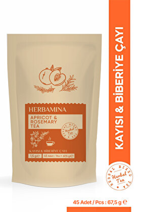 Kayısı & Biberiye Karışık Bitki Çayı (APRİCOT & ROSEMARY TEA) 1,5grx45 Saşet