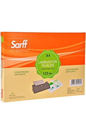 A4 125 Micron Laminasyon Filmi (ÜRÜN YENİ AMBALAJIYLA GÖNDERİLECEKTİR)9 adet üzeri %10 indirim