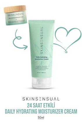 Daily Hydrating Moisturizer Cream Jojoba Oil Shea Butter 24 Saat Etkili Nemlendirici