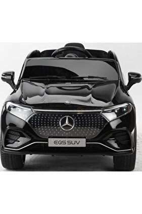 Mercedes-Benz EQS Lisanslı 12V Akülü Araba Siyah - Uzaktan Kumandalı ve Deri Koltuklu