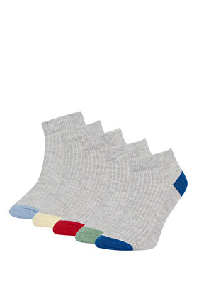 Boy's 5-Piece Cotton Booties Socks W8895a6ns