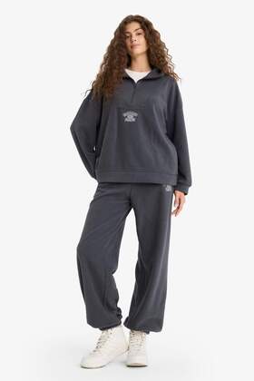 Standard Fit Adjustable Elastic Lace-Up Pocketed Printed Fleece Sweatpants Y2650Az24Wn