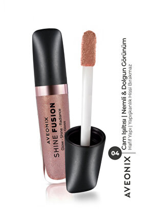 Doğal Işıltı Veren Shine Veil Lip Gloss 04 Parlak Bitişli Dolgun Dudak Parlatıcısı
