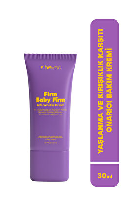 Yaşlanma ve Kırışıklık Karşıtı, Onarıcı Peptit Kompleksi Vegan Bakım Kremi 30 ml Firm Baby Firm