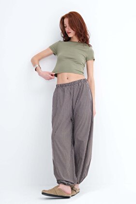 Kareli Jogger Pantolon PN18222