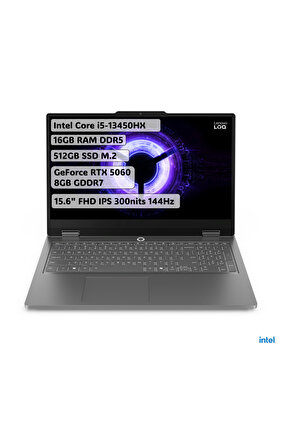 LOQE Intel Core i5-13450HX 16GB 512GB SSD 15.6" FHD 144Hz RTX5060 8GB GDDR7 FreeDOS 15.6" 83SC000TTR