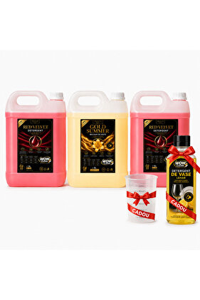 Pachet 2x Detergent Universal Red Velvet + 1x Balsam de rufe Gold Summer
