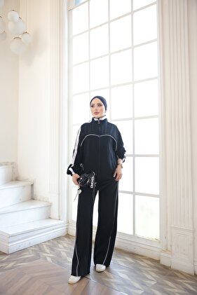 Women's Two-Piece Tracksuit Set Black