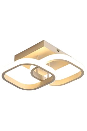 Candelabru LED modern cu pătrate suprapuse 22W — Stil elegant pentru orice spațiu ✨ 💡