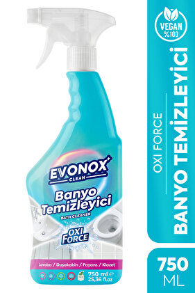 Oxı Force Banyo Temizleyici, Kireç Çözücü, Su Lekesi ve Sabun Artığı Temizleyici, Armatür Duşakabin Fayans Lavabo Parlatıcı 750 Ml