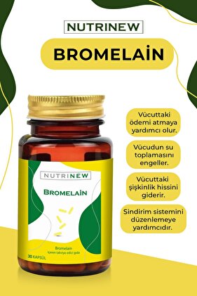 Nutrinew Bromelain 30 Kapsül
