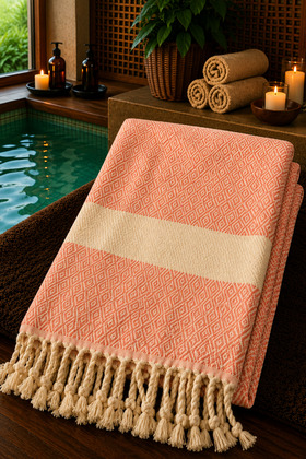 100% Natural Cotton Diamond Peshtemal Bath Towel Turkish Towel Hammam Beach Towel