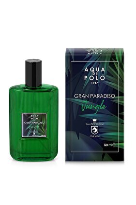 Gran Paradiso Jungle EDP Erkek Parfüm 50ml | Odunsu, Fujer | Greyfurt, Nane, Karabiber, Sedir, Tütsü