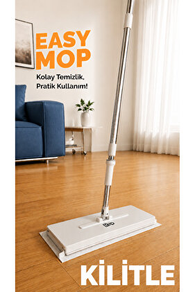 Easy Mop Otomatik Temizlik Seti, 10 Bezli Akıllı Mop ve Yengeç Tasarım