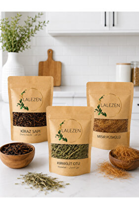 Ödem Natural Tea - Edema Tea - Cherry Stem 50 Gr Corn Tassel 50 Gr Fourty Herb 50 Gr