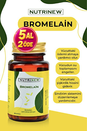 Nutrinew Bromelain 30 Kapsül